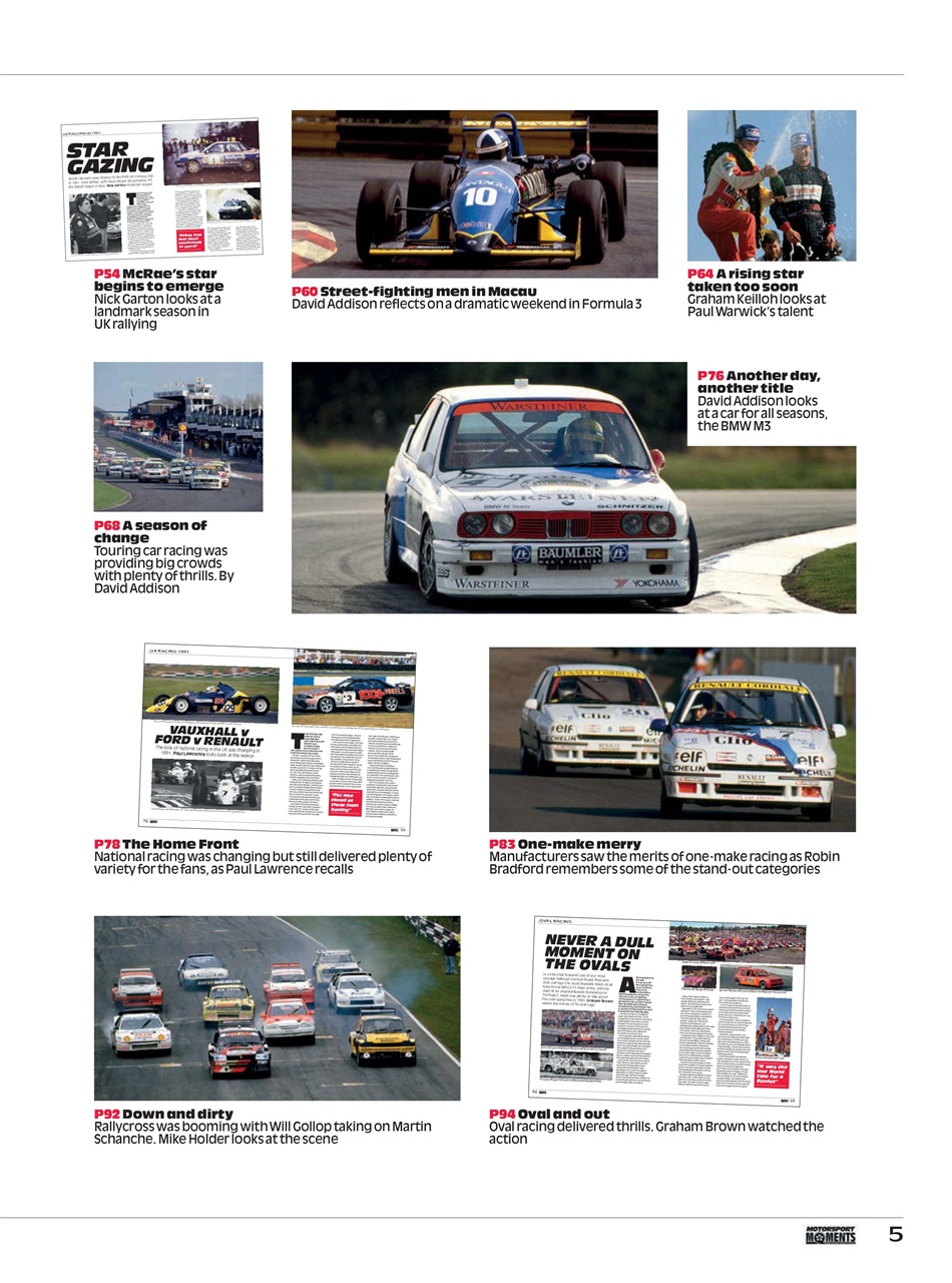 Motorsport Moments Preview Pages