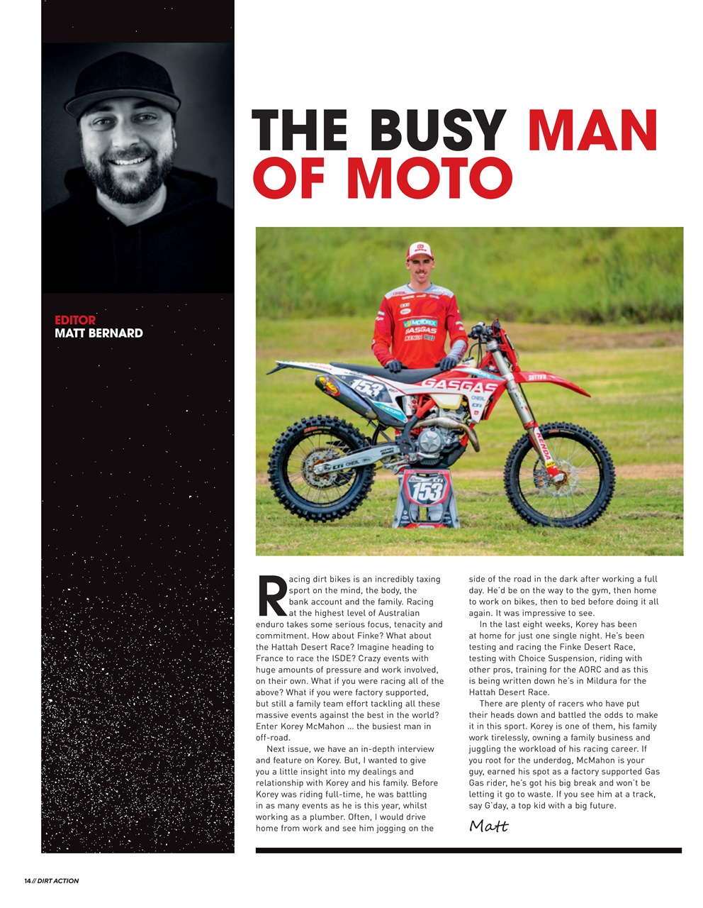 Dirt Action Preview Pages