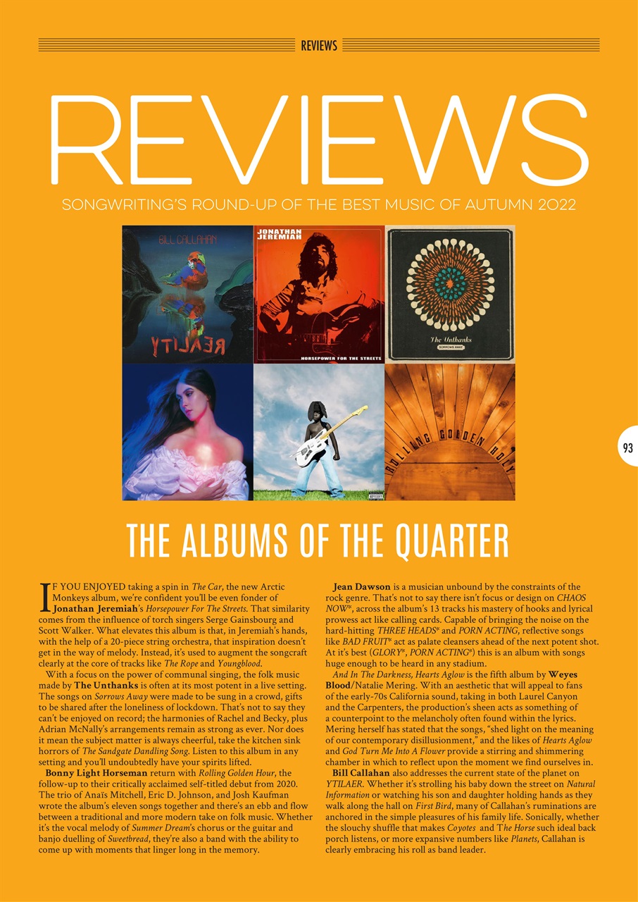 Songwriting Magazine Preview Pages