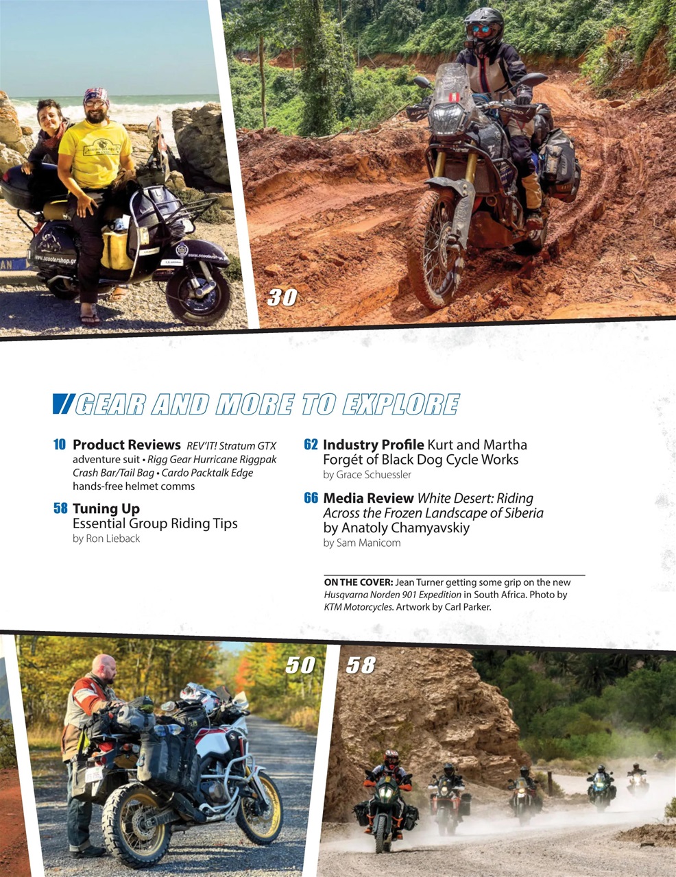 Adventure Motorcycle Preview Pages