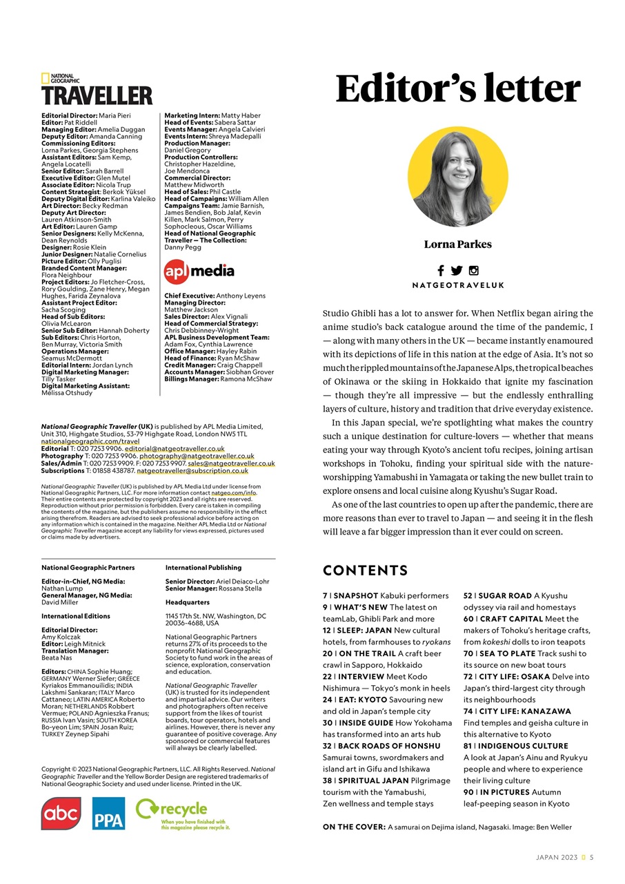 National Geographic Traveller UK Preview Pages