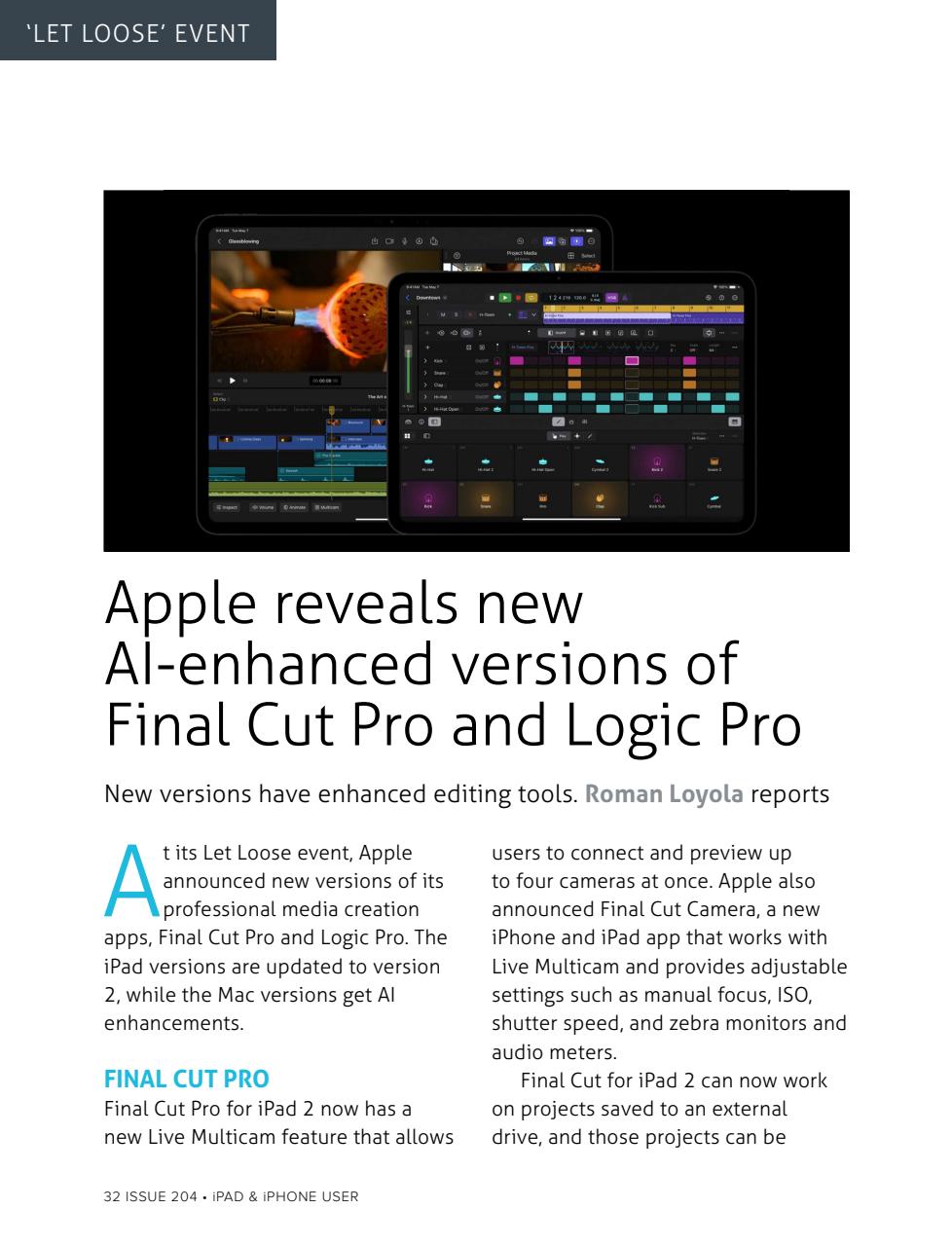 iPad and iPhone User Preview Pages