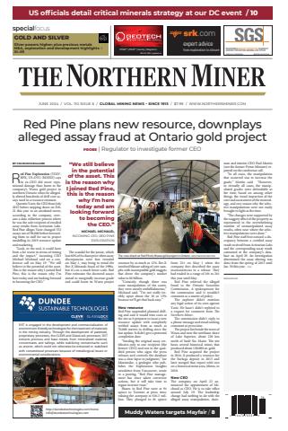 The Northern Miner issue Vol. 110, Number 6