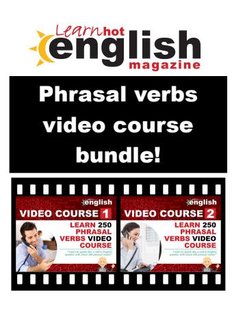 Phrasal verbs conversations 1 & 2 special OFFER issue Phrasal verbs conversations 1 & 2 special OFFER
