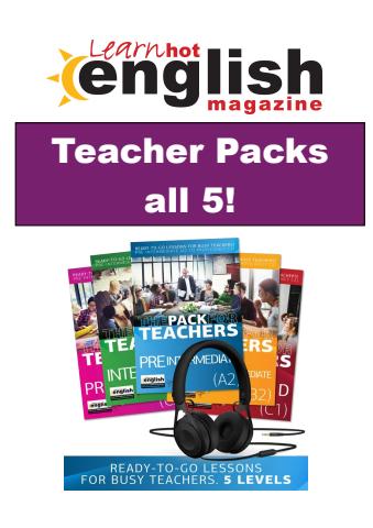 Teacher Packs all 5 issue Teacher Packs all 5