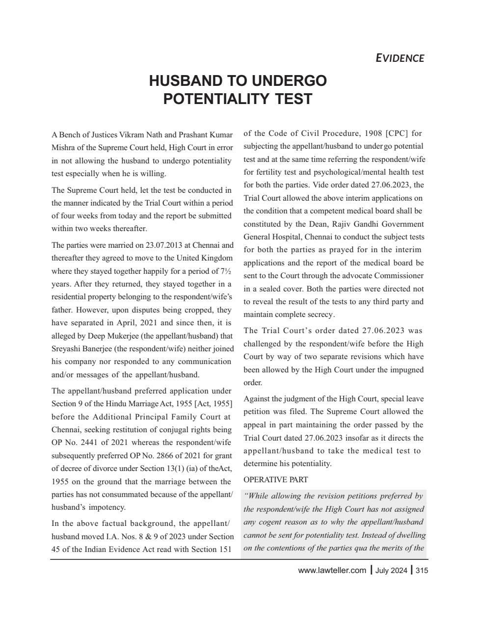 Lawteller – A Legal Awareness Magazine Preview Pages