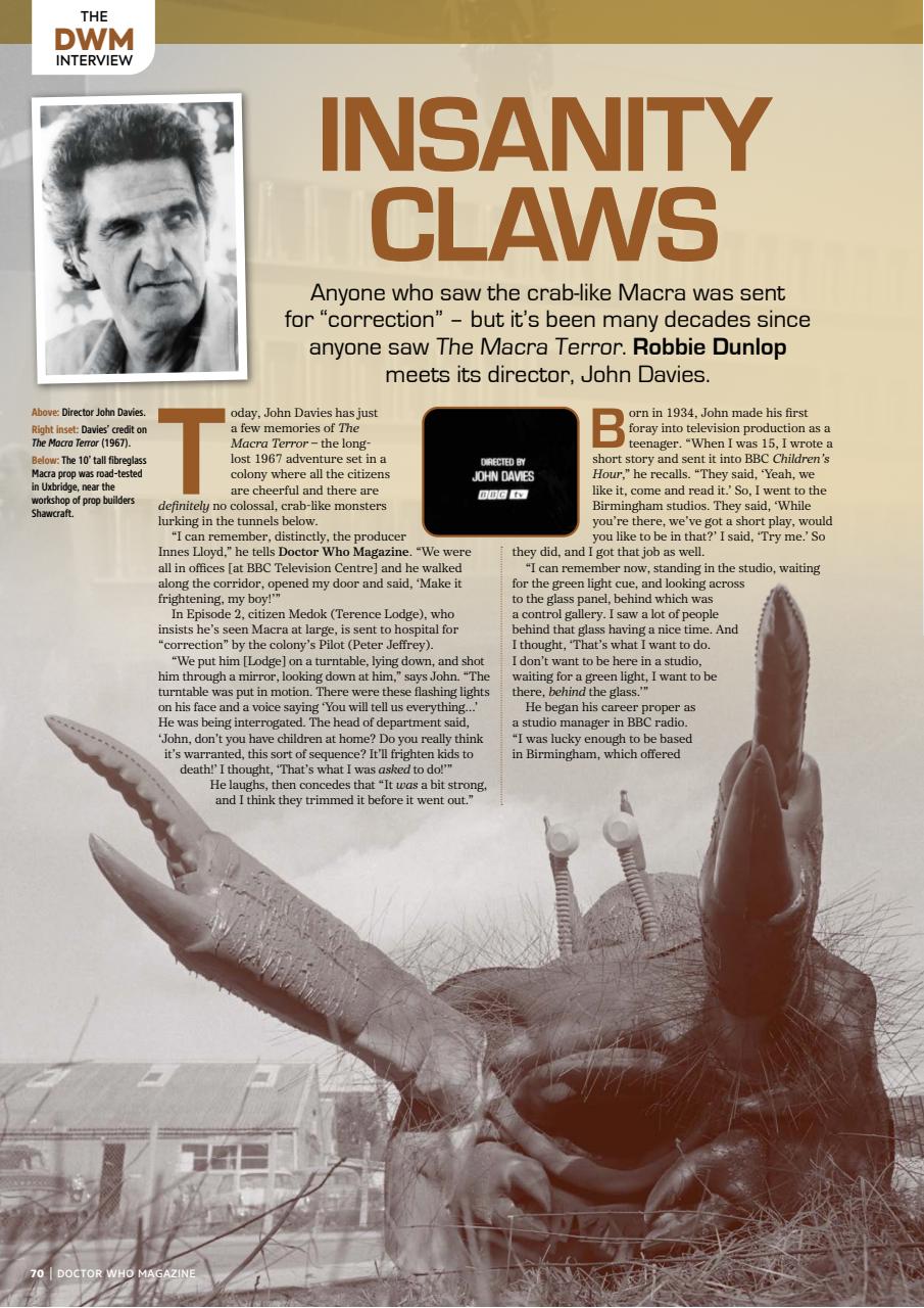 Doctor Who Magazine Preview Pages