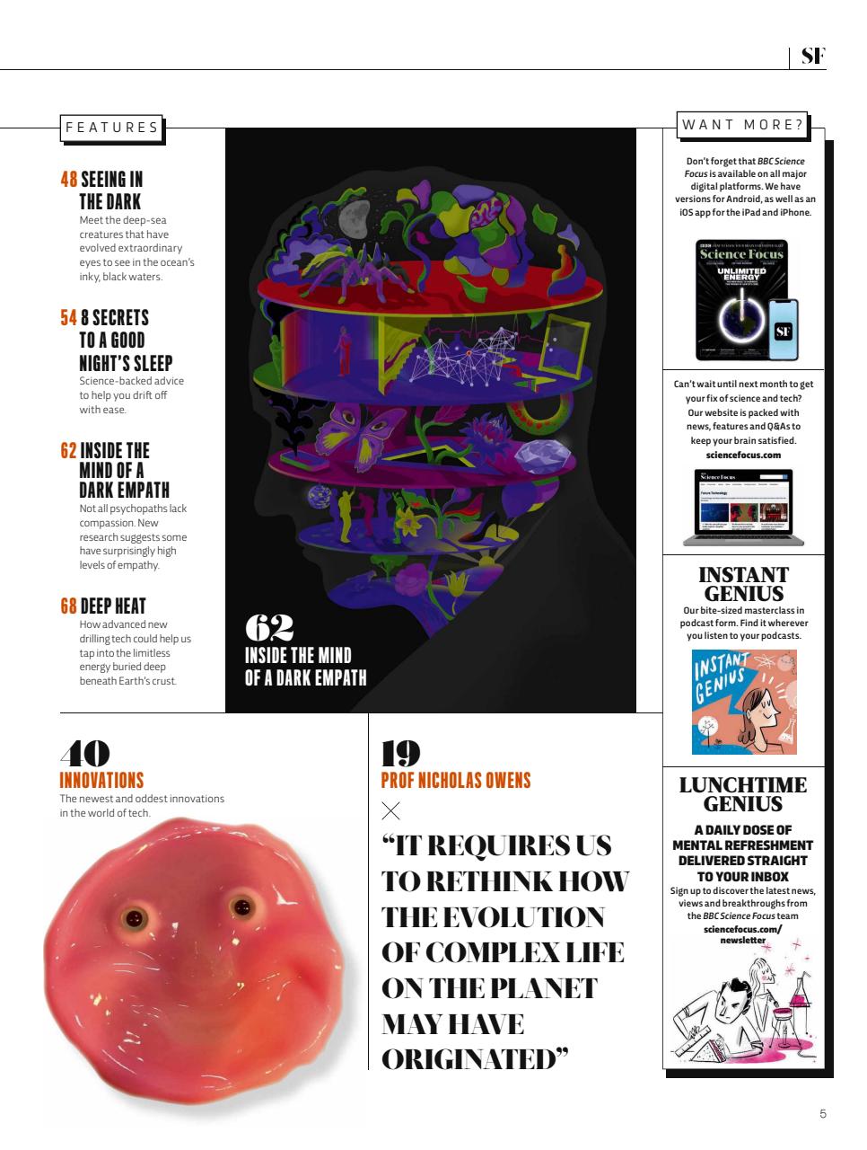 BBC Science Focus Magazine Preview Pages