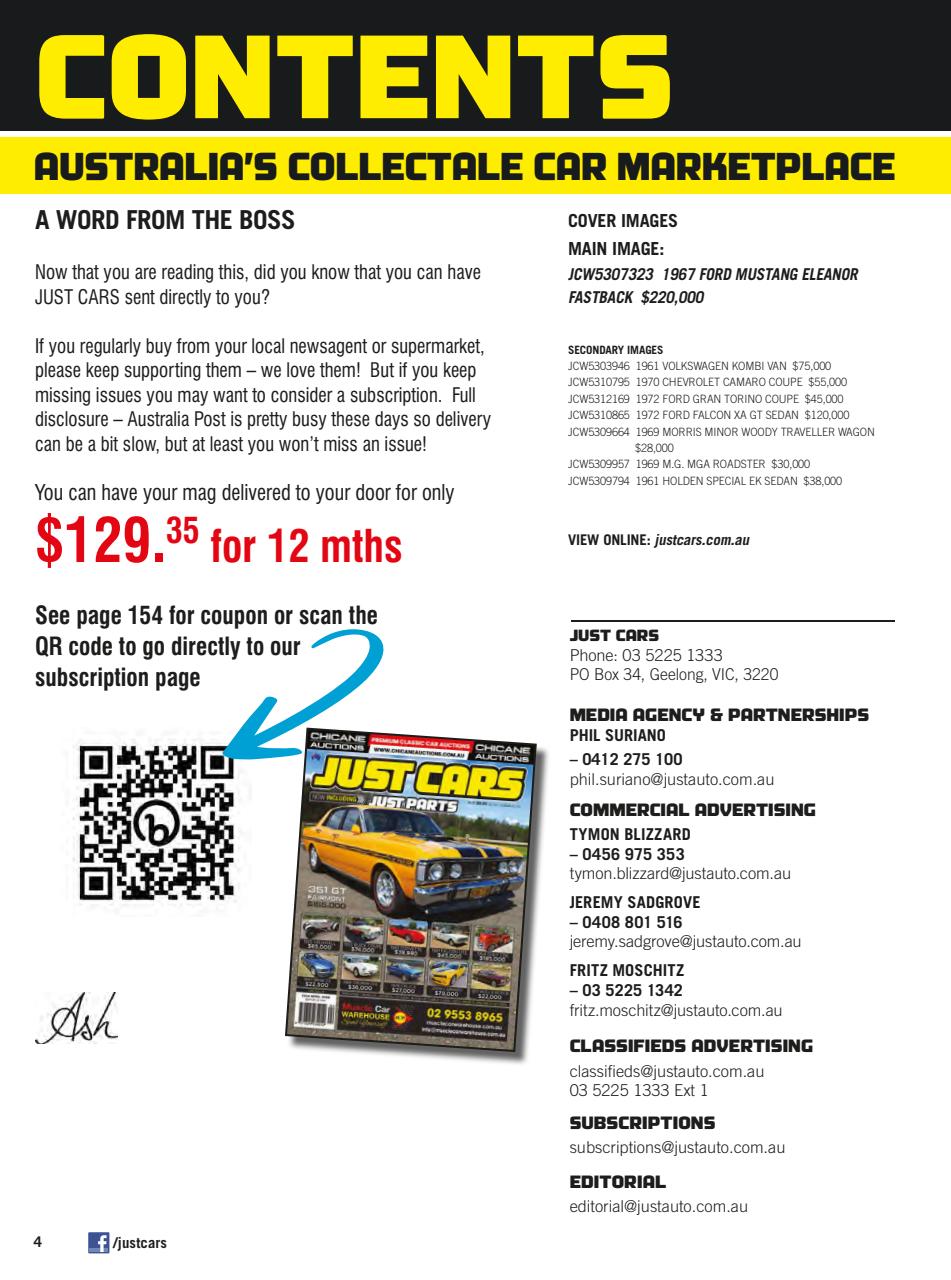 JUST CARS Preview Pages