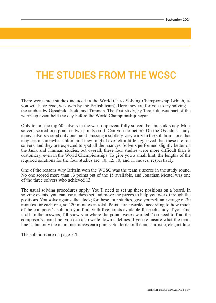 British Chess Magazine Preview Pages