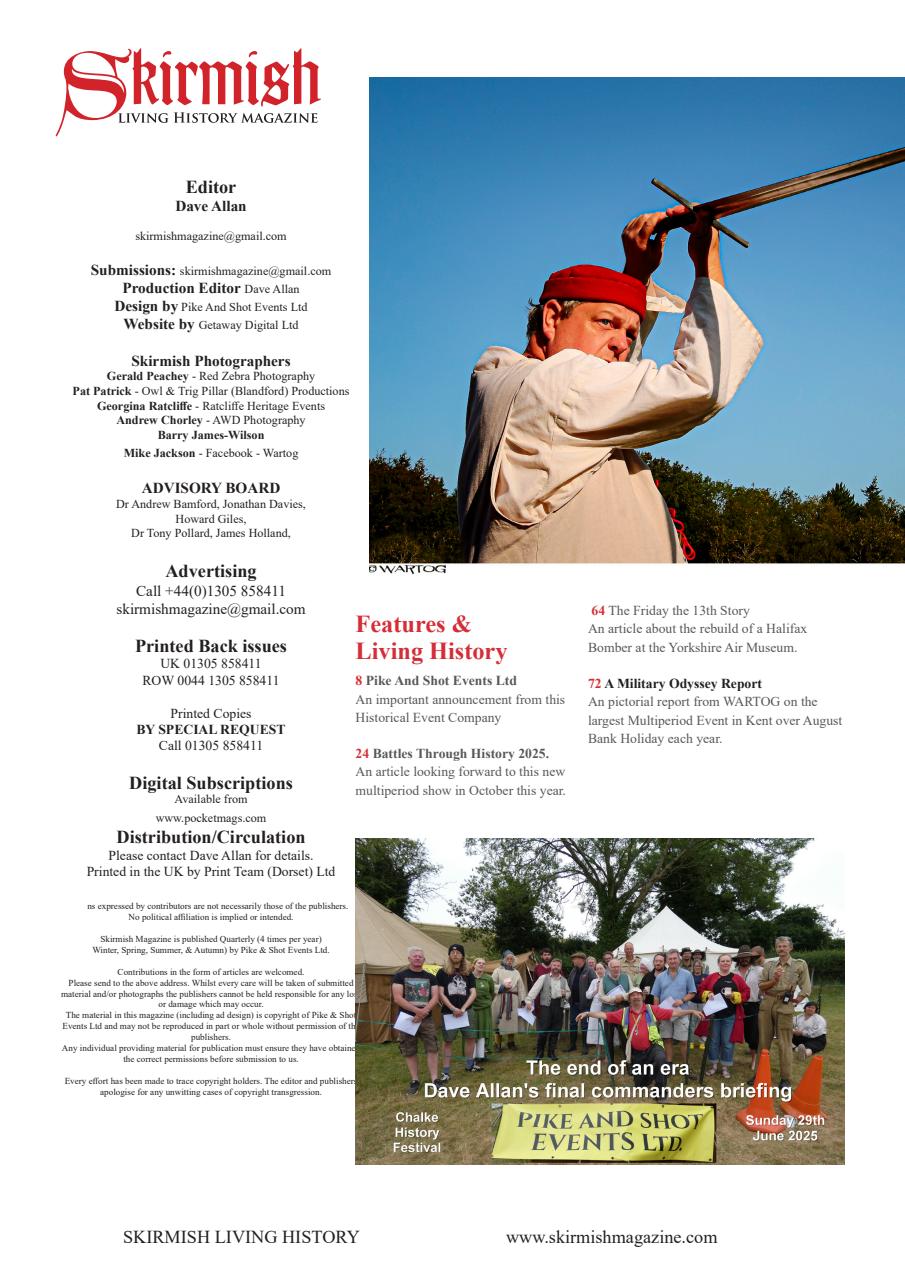 Skirmish Living History Preview Pages