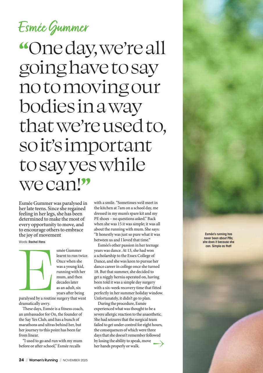 Women’s Running Preview Pages