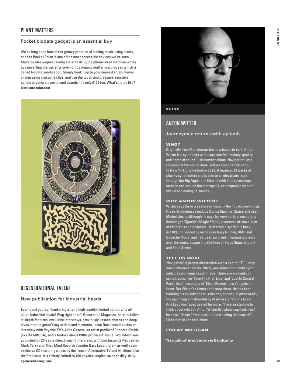 Electronic Sound Preview Pages