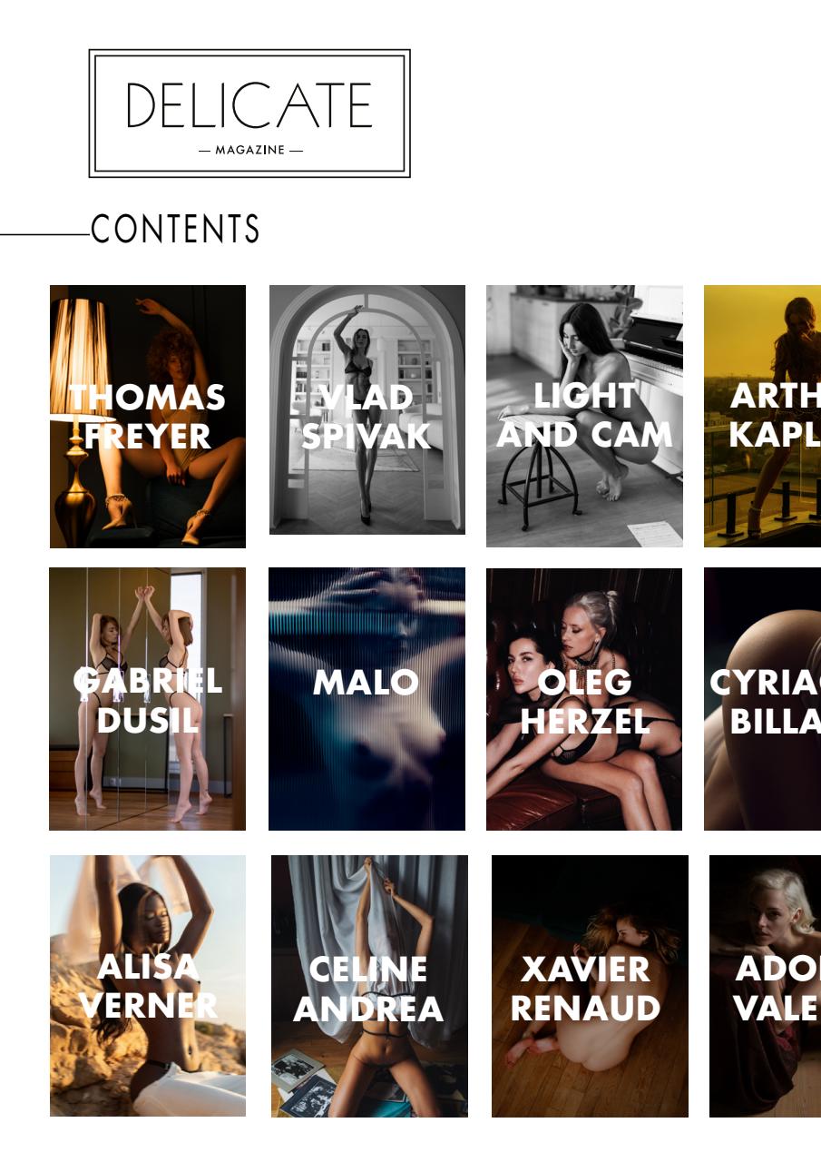 Delicate Magazine Preview Pages