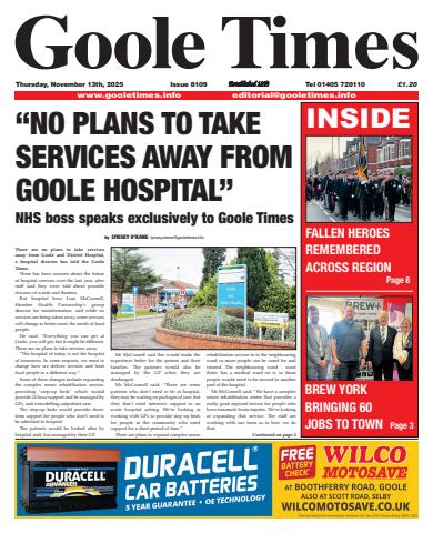 Goole Times issue November 13th 2025