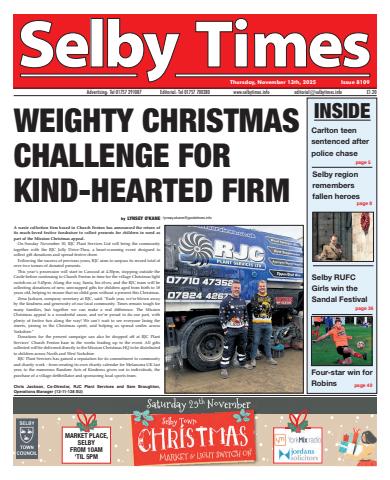 Selby Times issue November 13th 2025