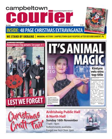 Campbeltown Courier issue Friday, November 14, 2025