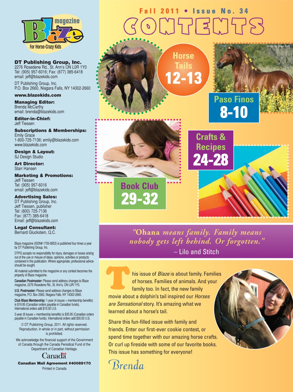 Blaze Magazine For Horse Crazy Kids Preview Pages