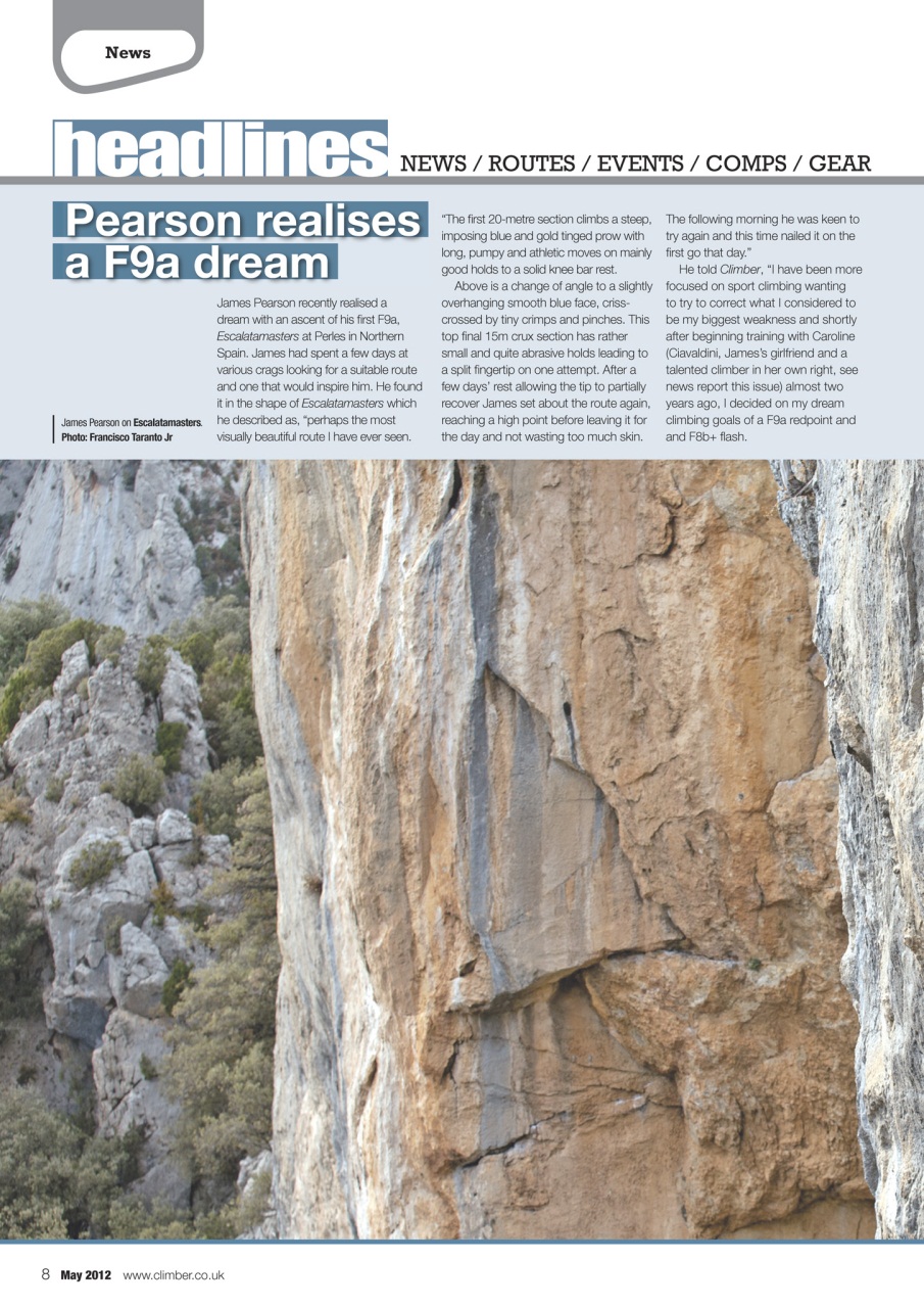 Climber Preview Pages