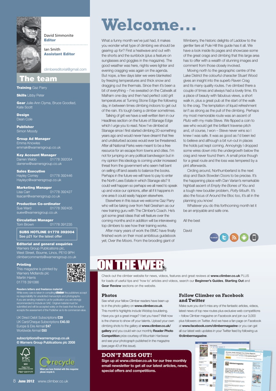 Climber Preview Pages