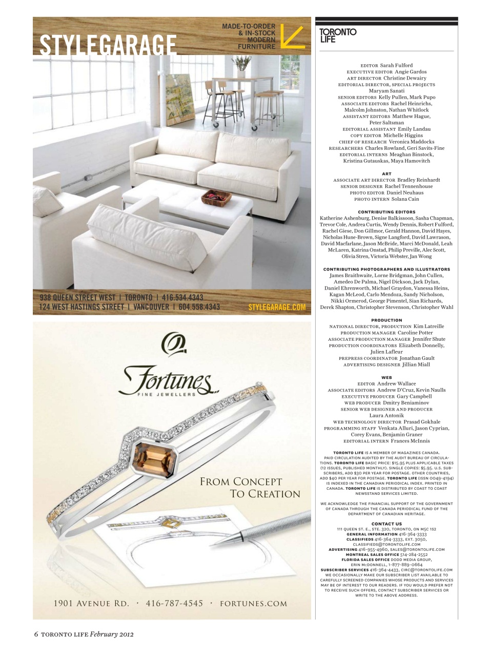 Toronto Life Preview Pages