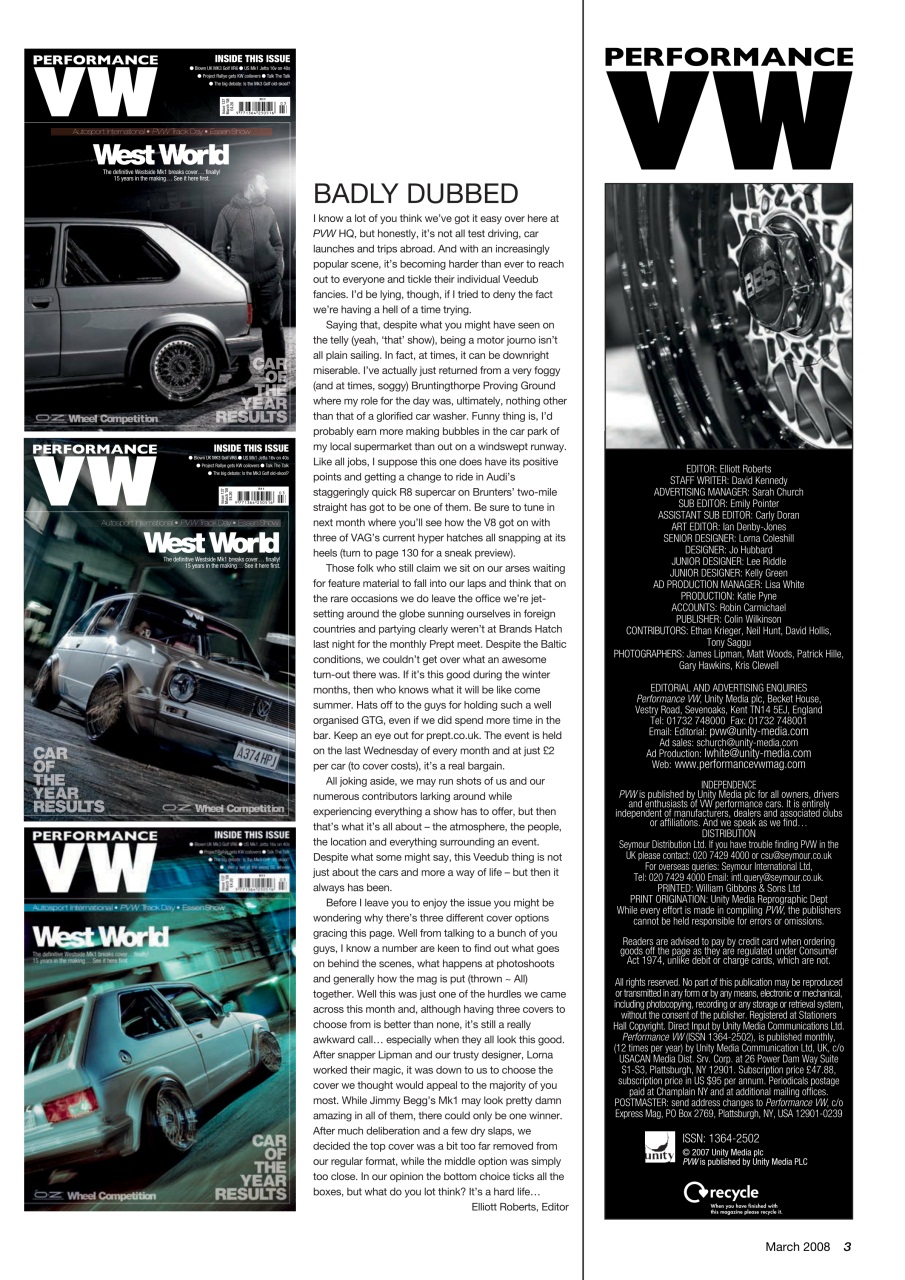 Performance VW Preview Pages
