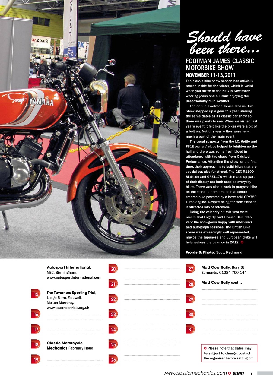 Classic Motorcycle Mechanics Preview Pages