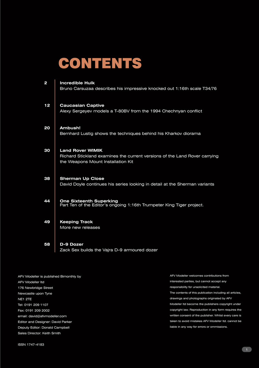 Meng AFV Modeller Preview Pages