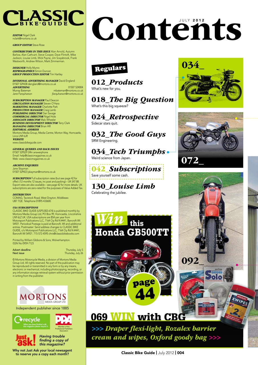 Classic Bike Guide Preview Pages