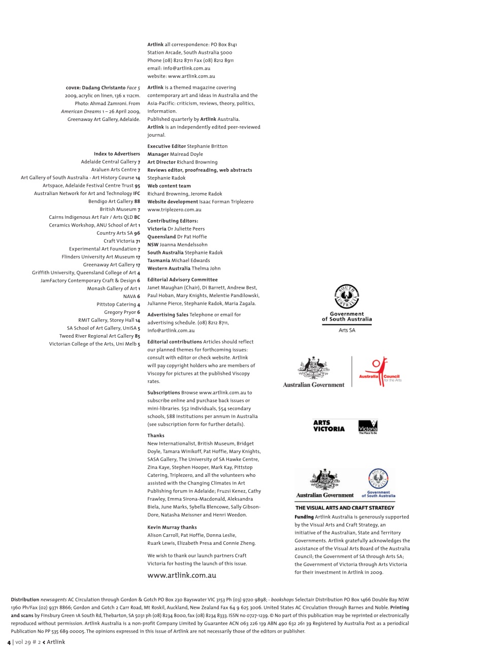 Artlink Magazine Preview Pages