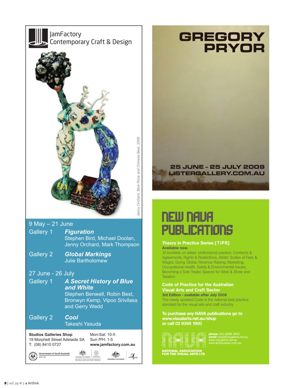 Artlink Magazine Preview Pages