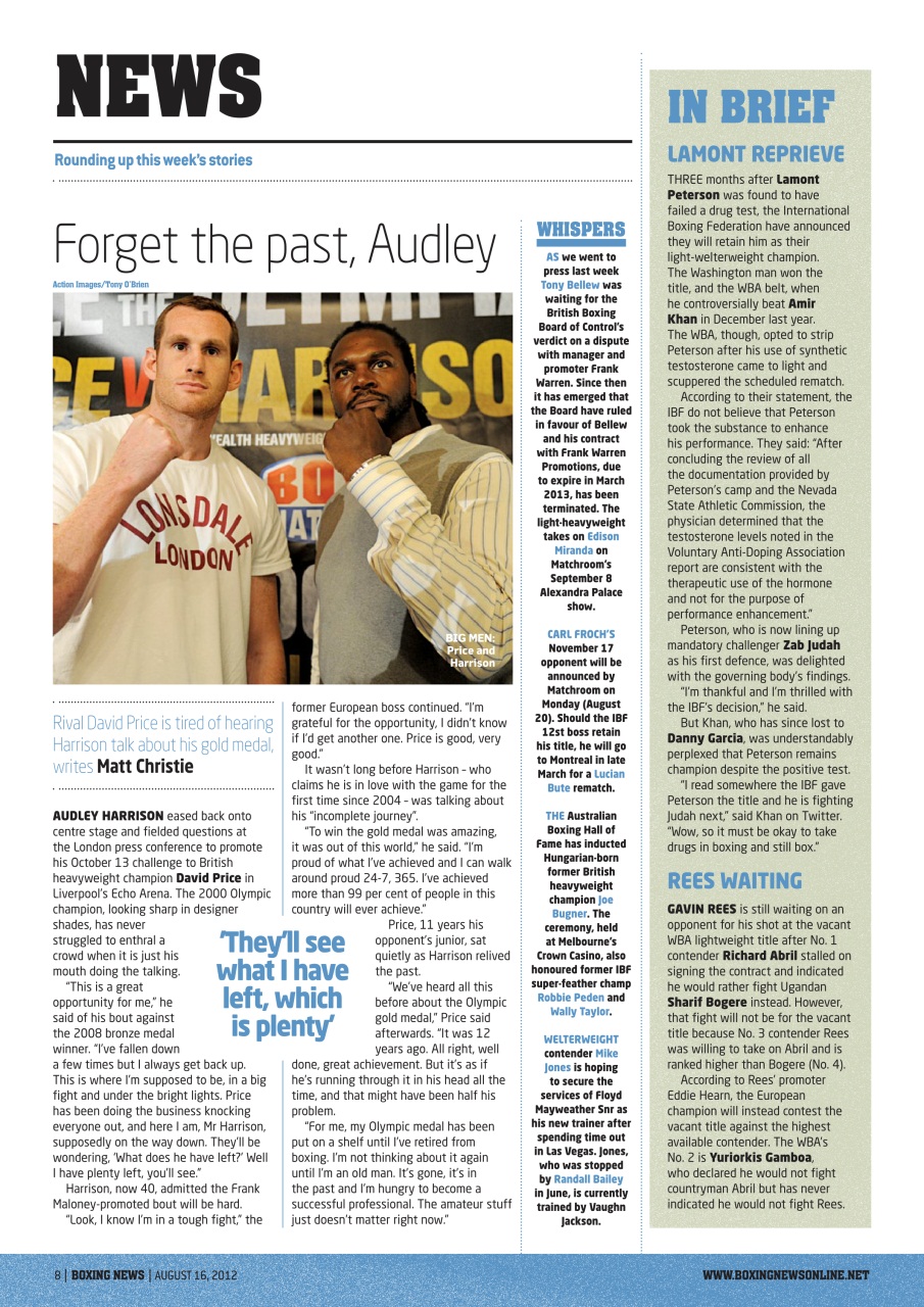 Boxing News Preview Pages