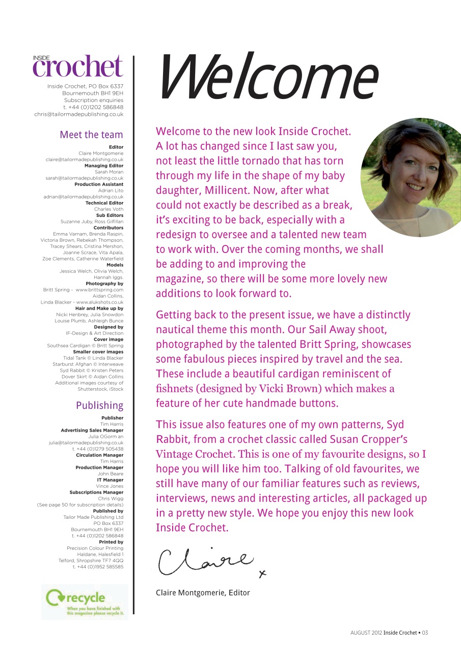 Inside Crochet Preview Pages