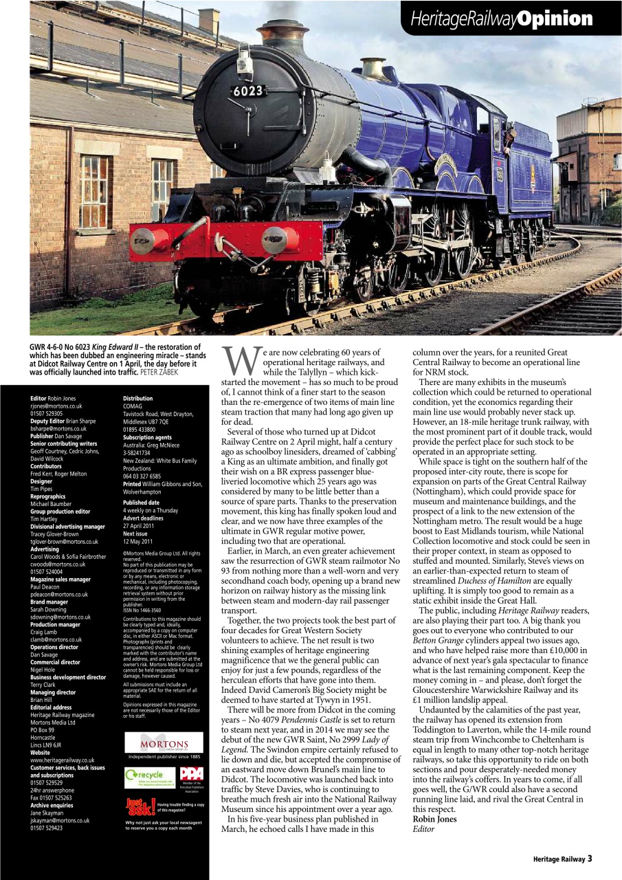 Heritage Railway Preview Pages