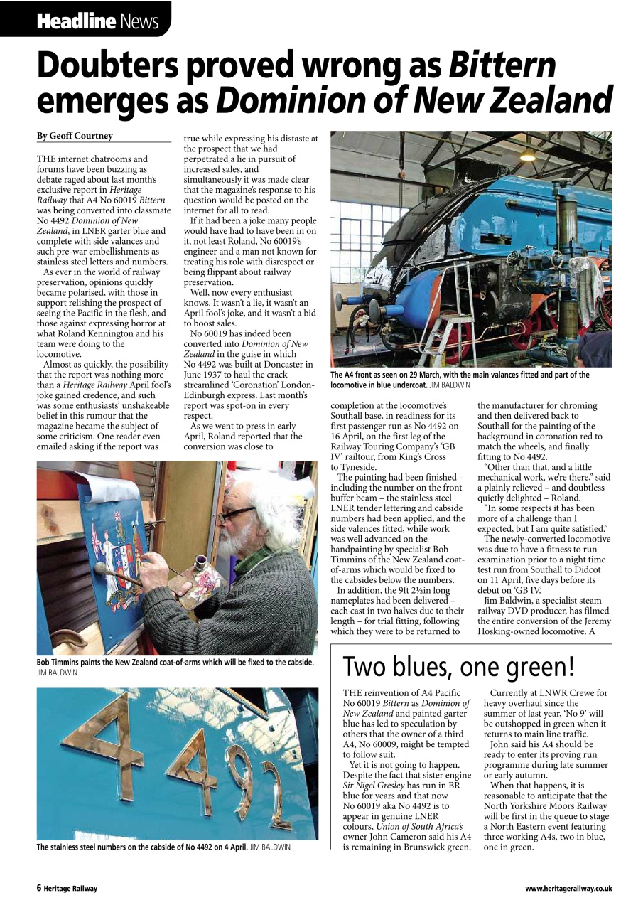 Heritage Railway Preview Pages