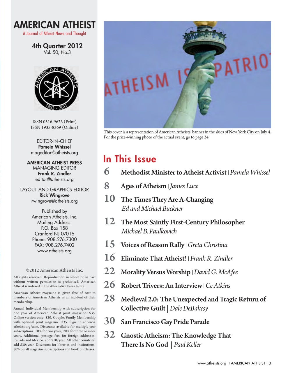 American Atheist Preview Pages