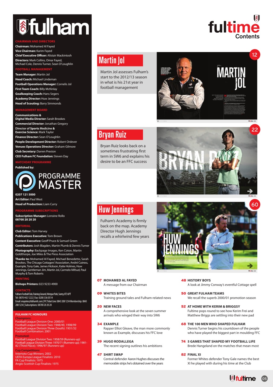 FULTIME Magazine Preview Pages