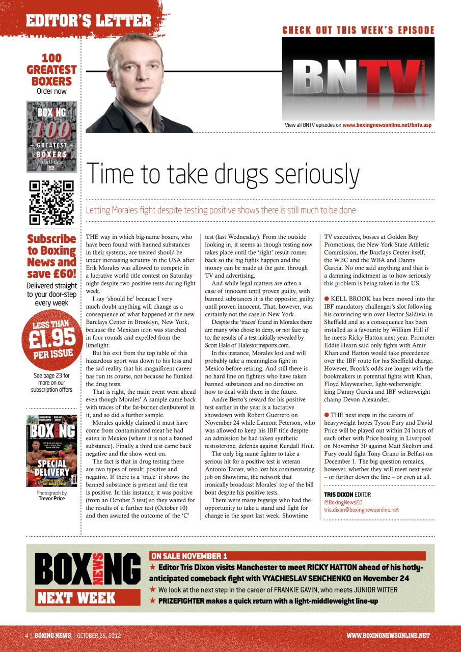 Boxing News Preview Pages