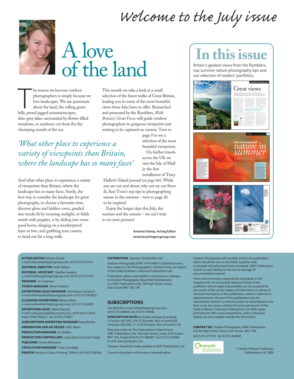 Outdoor Photography Preview Pages