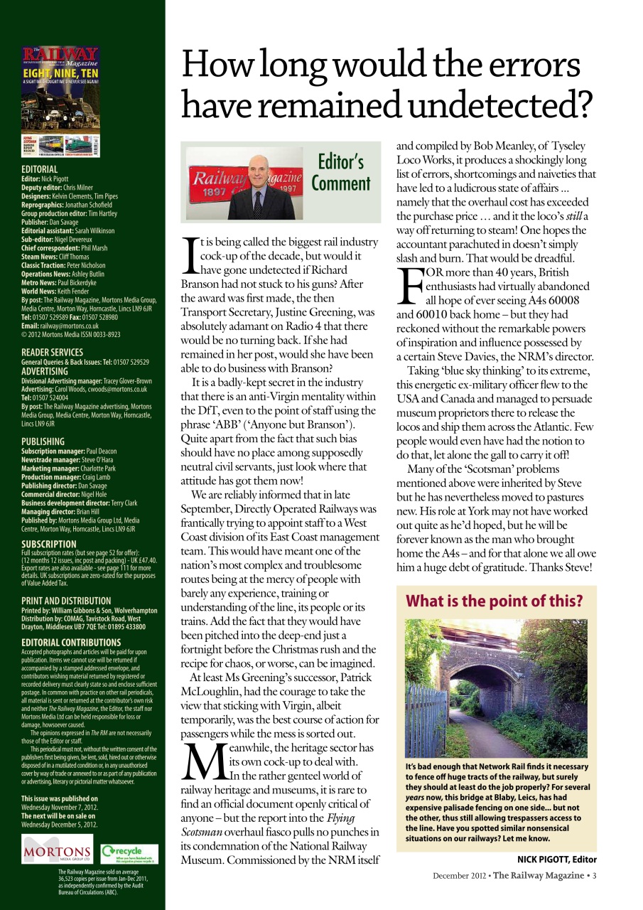 Railway Magazine Preview Pages