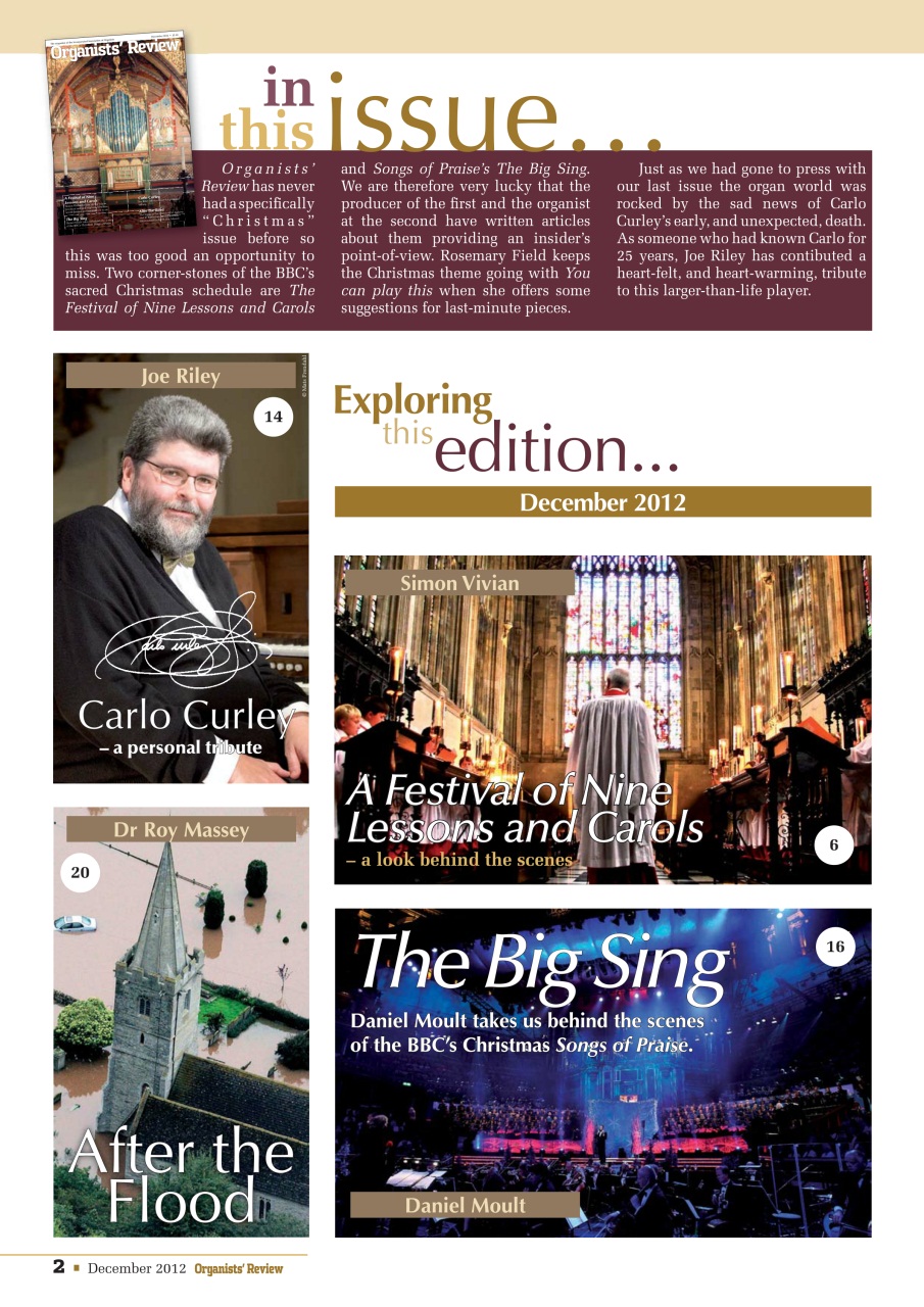 Organists' Review Preview Pages
