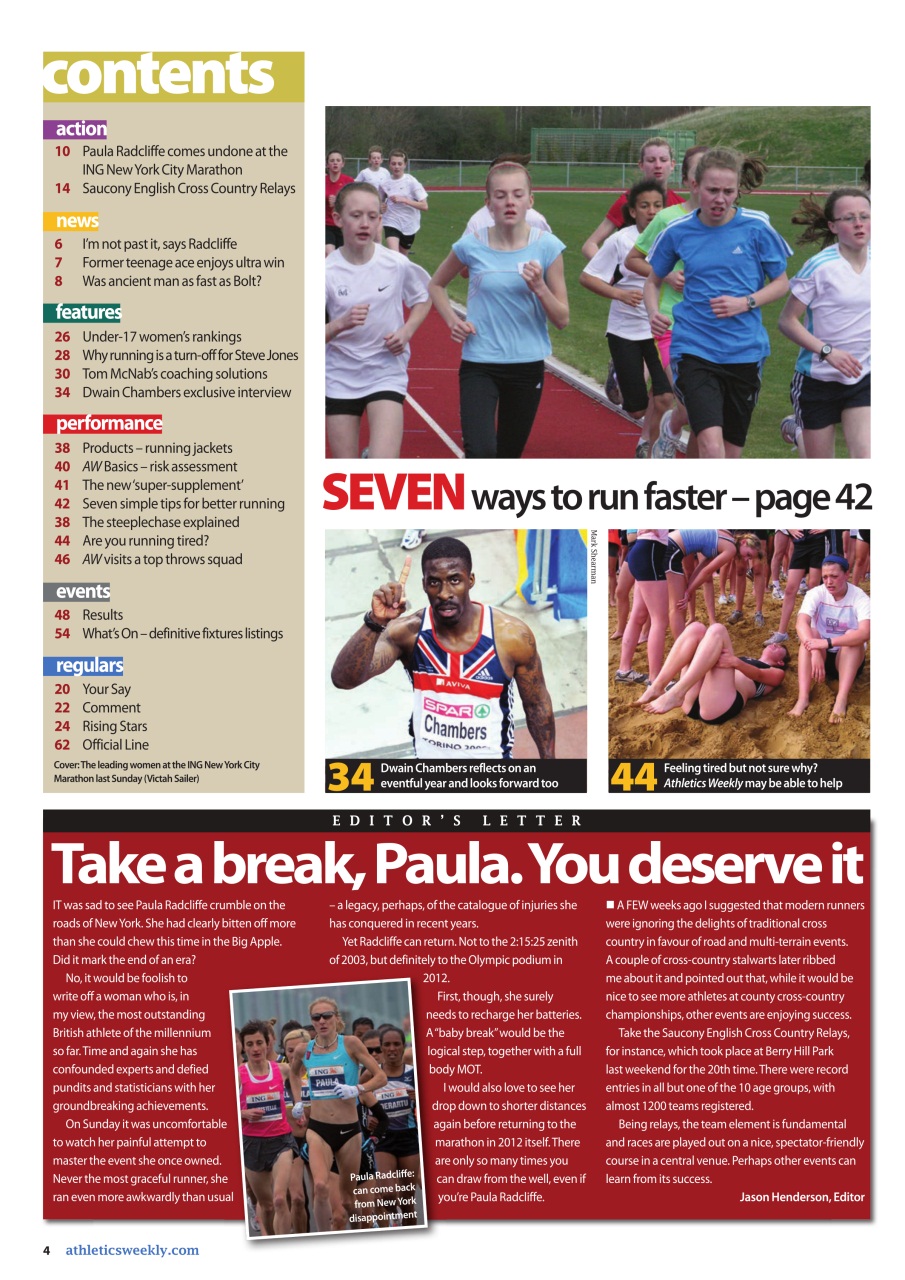 AW – Athletics Weekly Magazine Preview Pages