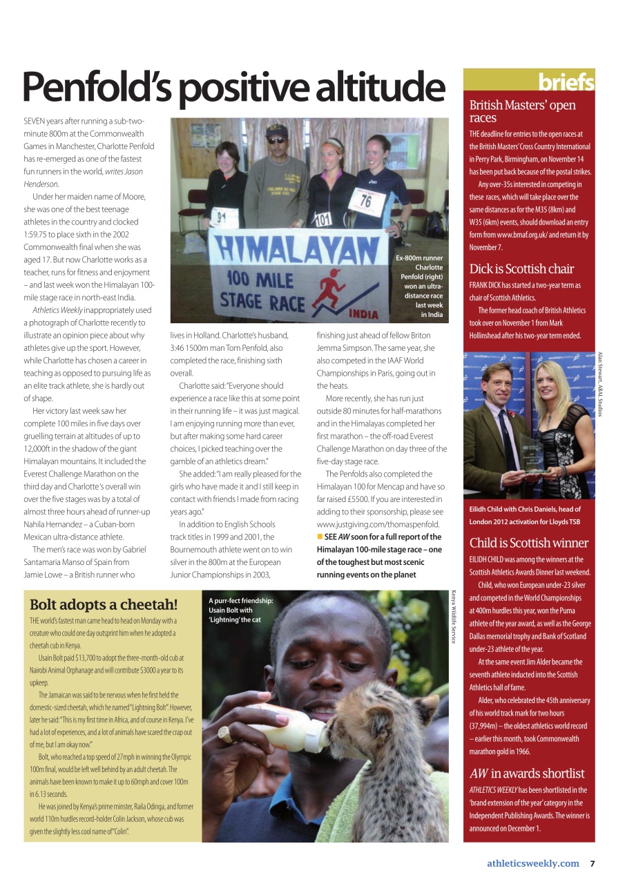 AW – Athletics Weekly Magazine Preview Pages