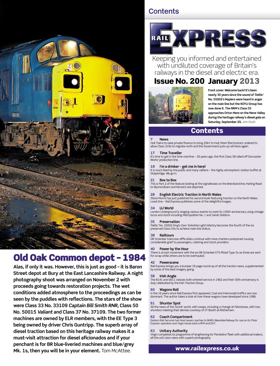 Rail Express Preview Pages