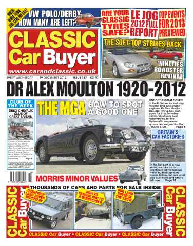 Classic Car Buyer issue CCB December 19 2012
