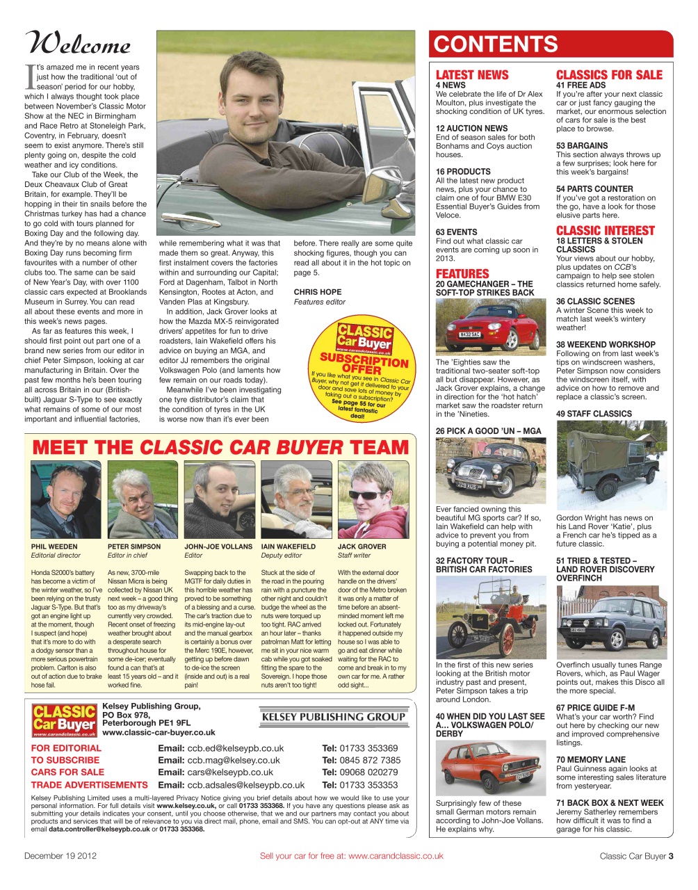 Classic Car Buyer Preview Pages