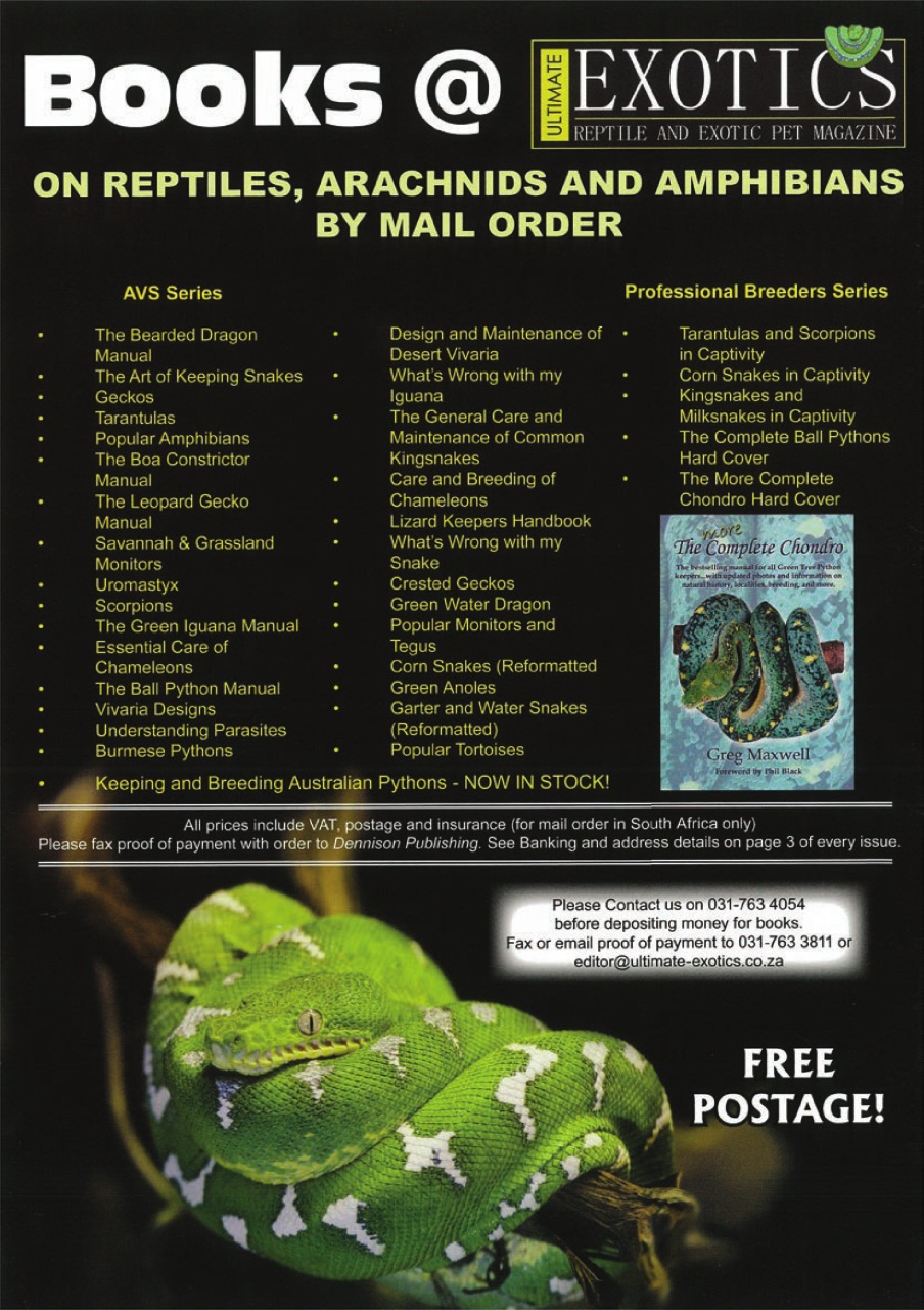 Ultimate Exotics Preview Pages