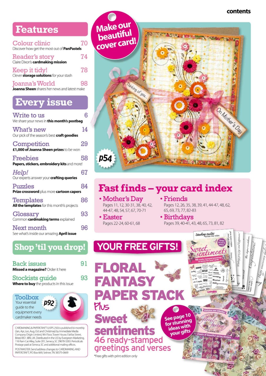 Cardmaking & Papercraft Preview Pages
