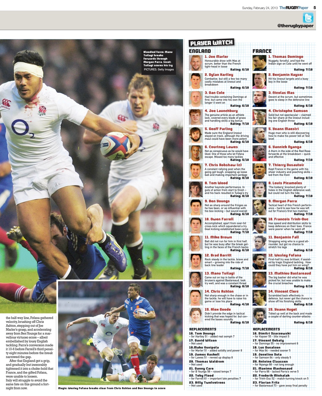 The Rugby Paper Preview Pages