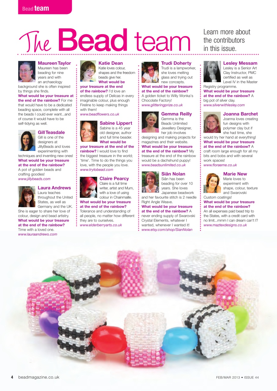 Bead & Jewellery Magazine Preview Pages